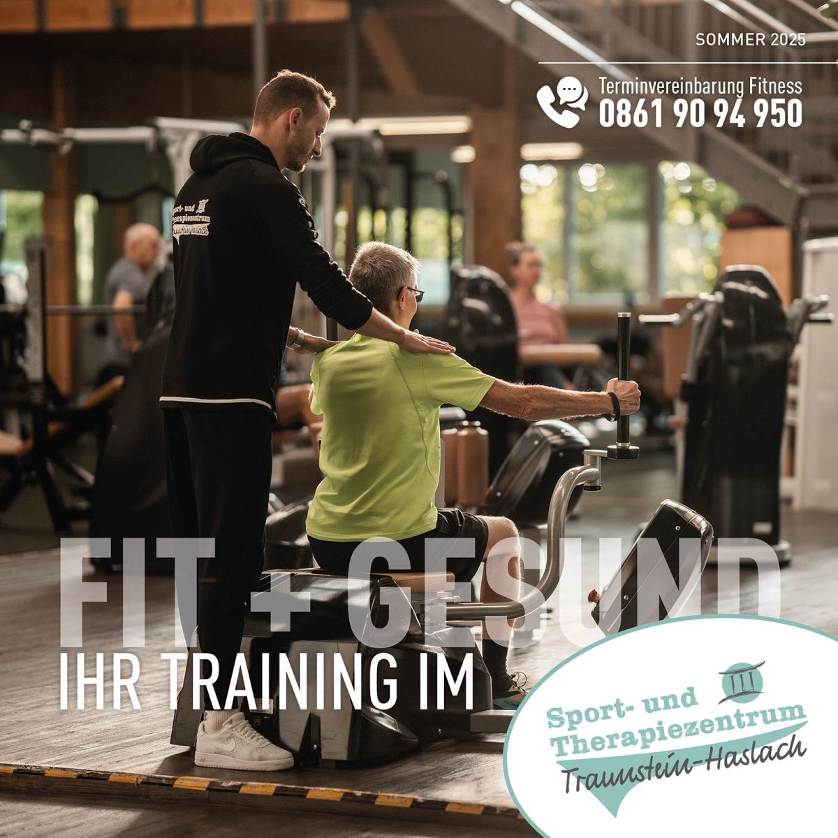 Titelbild der Fitness-Broschüre vom Sport- und therapiezentrum Traunstein-Haslach