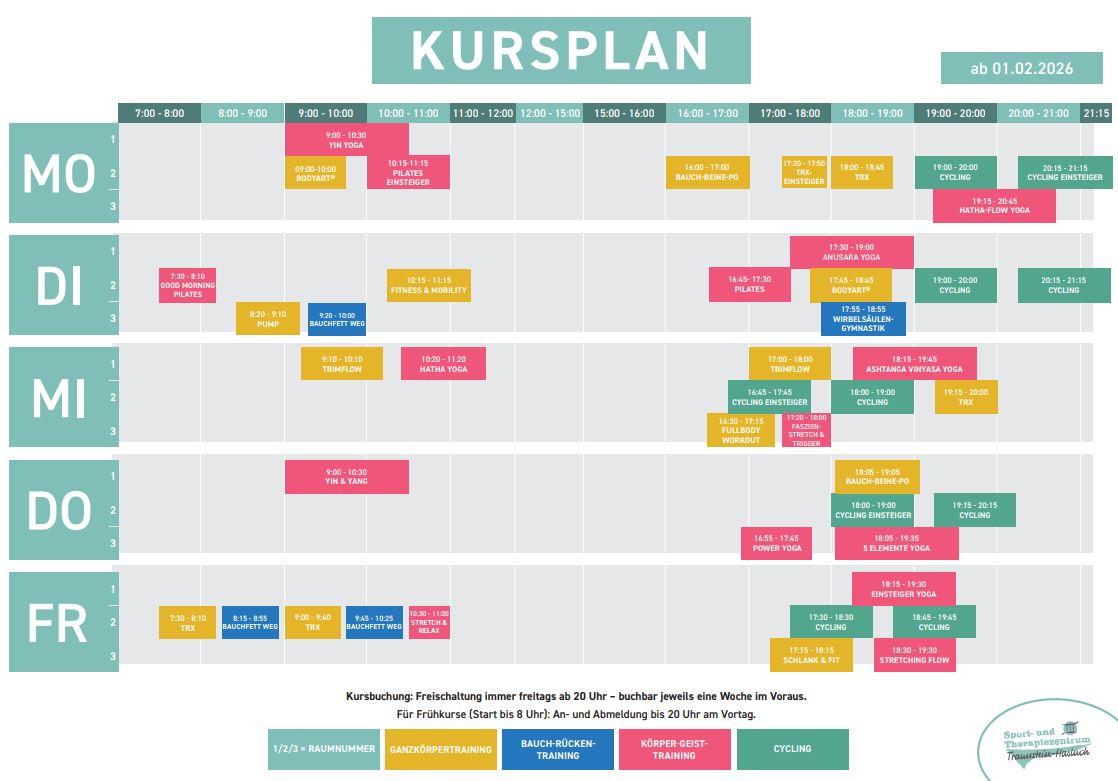 Kursplan allgemeine Kurse