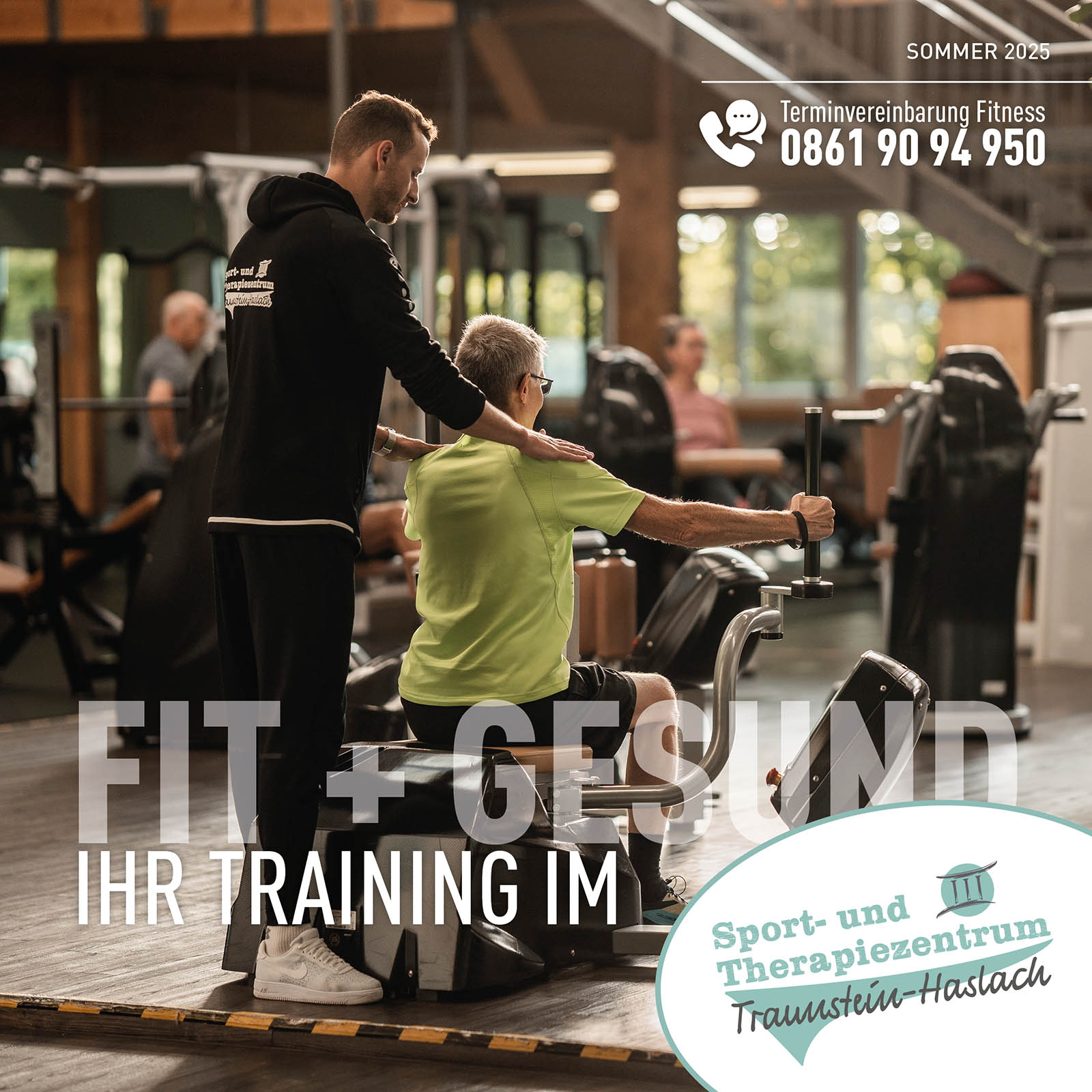 Titelbild der Fitness-Broschüre vom Sport- und therapiezentrum Traunstein-Haslach